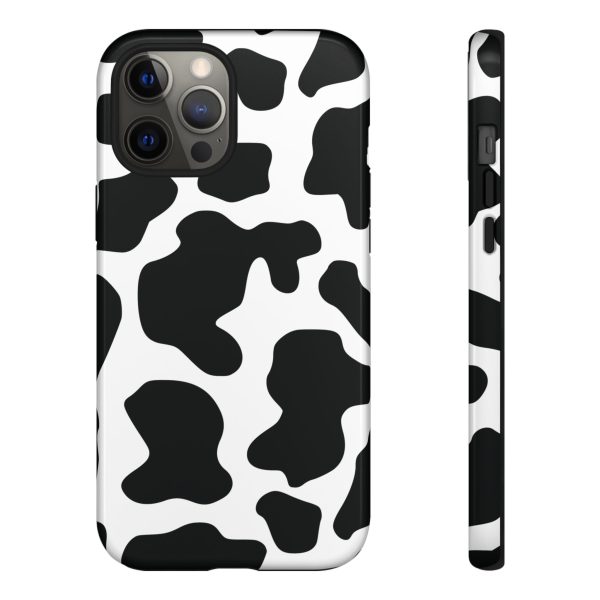 Black Cow print Phone Case iPhone Samsung Google - Image 8