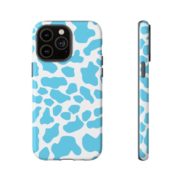 Blue Cow print phone case iPhone Samsung Google - Image 25