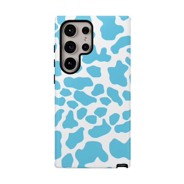 Blue Cow print phone case iPhone Samsung Google - Image 37