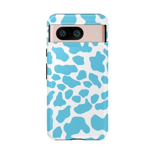 Blue Cow print phone case iPhone Samsung Google - Image 39