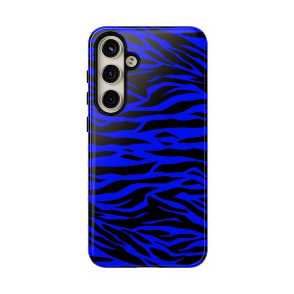 Blue Wild Tiger Print Pattern Tough Phone Case To protect your Phone - Image 71