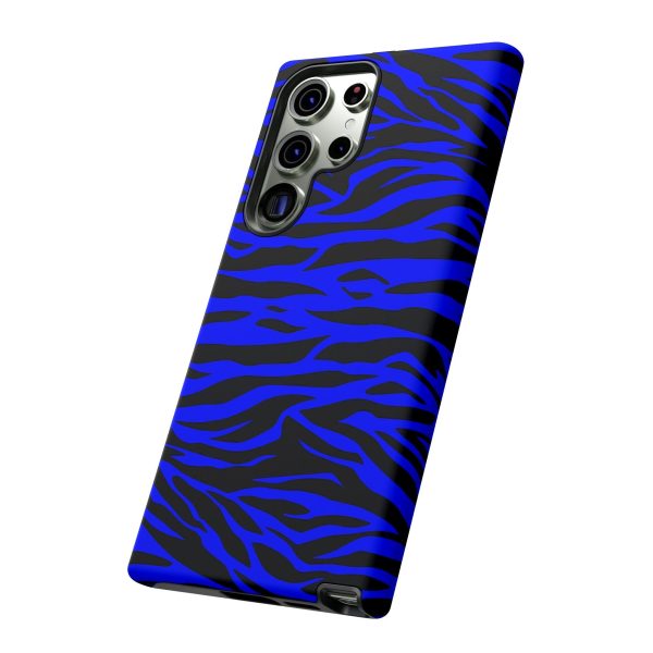 Blue Wild Tiger Print Pattern Tough Phone Case To protect your Phone - Image 92