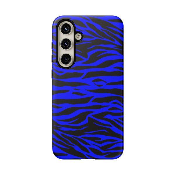 Blue Wild Tiger Print Pattern Tough Phone Case To protect your Phone - Image 72