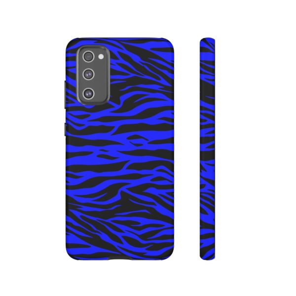 Blue Wild Tiger Print Pattern Tough Phone Case To protect your Phone - Image 34