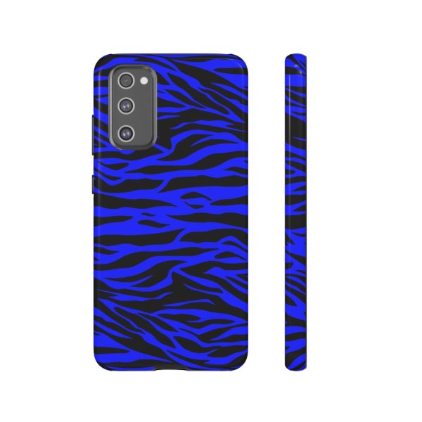 Blue Wild Tiger Print Pattern Tough Phone Case To protect your Phone - Image 33