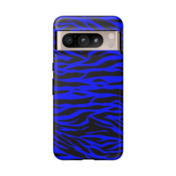 Blue Wild Tiger Print Pattern Tough Phone Case To protect your Phone - Image 76