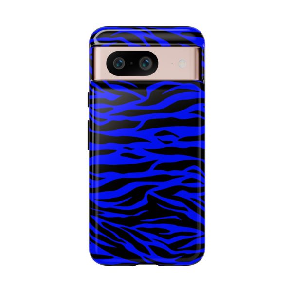 Blue Wild Tiger Print Pattern Tough Phone Case To protect your Phone - Image 77