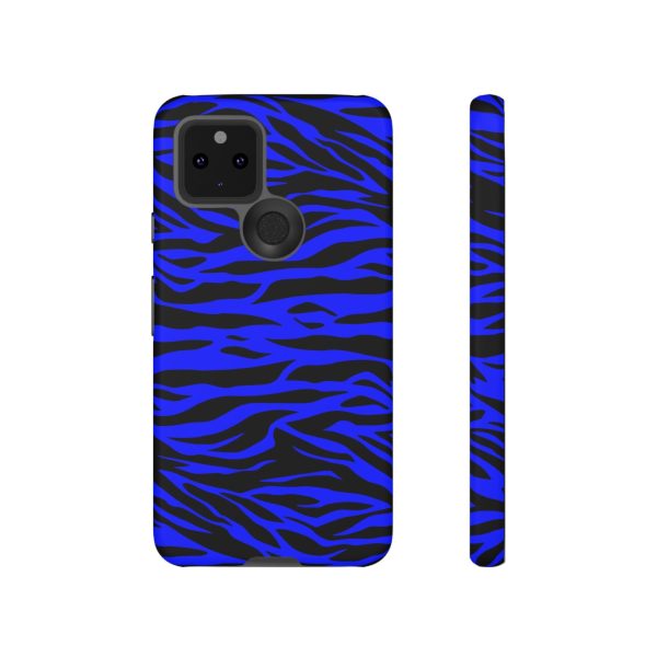 Blue Wild Tiger Print Pattern Tough Phone Case To protect your Phone - Image 30