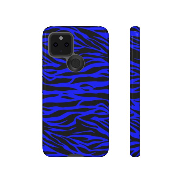 Blue Wild Tiger Print Pattern Tough Phone Case To protect your Phone - Image 29