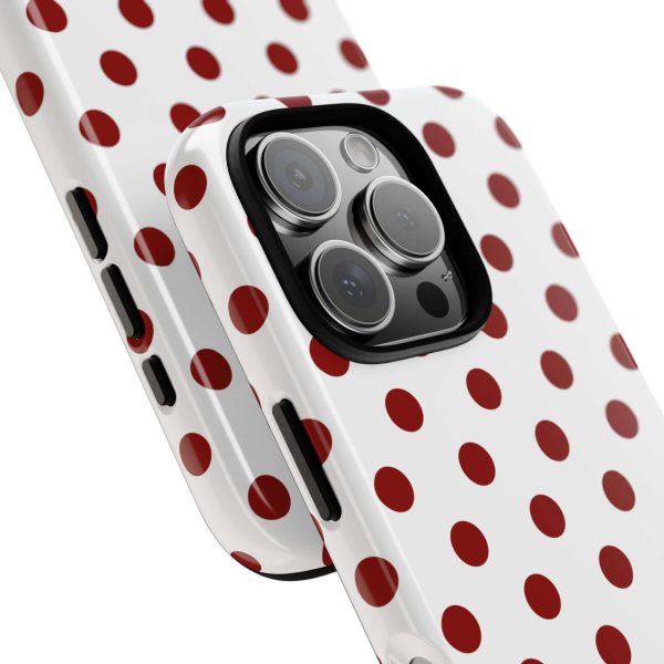 Cherry Red Polka dot Tough Case Phone Case for iPhone, Samsung, Google - Image 27