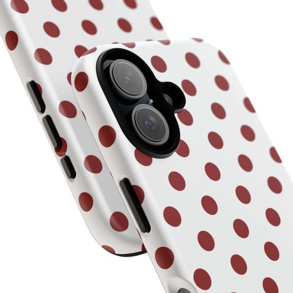 Cherry Red Polka dot Tough Case Phone Case for iPhone, Samsung, Google - Image 18