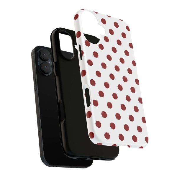 Cherry Red Polka dot Tough Case Phone Case for iPhone, Samsung, Google - Image 25