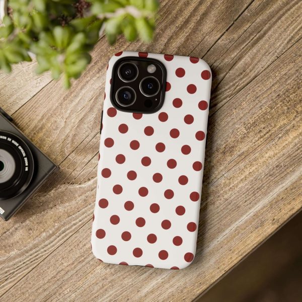 Cherry Red Polka dot Tough Case Phone Case for iPhone, Samsung, Google - Image 38