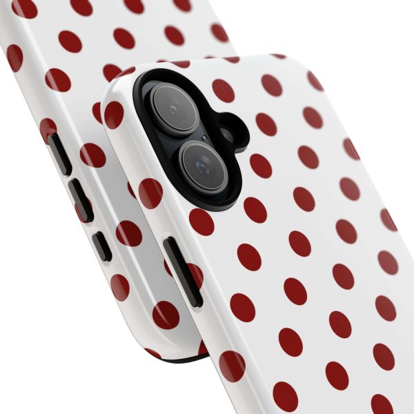 Cherry Red Polka dot Tough Case Phone Case for iPhone, Samsung, Google - Image 21