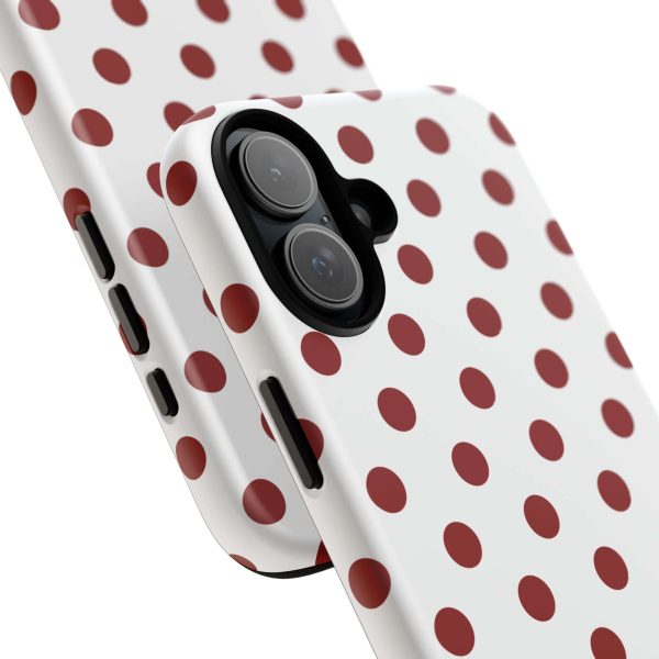 Cherry Red Polka dot Tough Case Phone Case for iPhone, Samsung, Google - Image 24