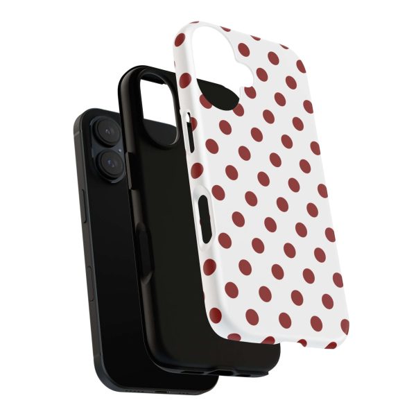 Cherry Red Polka dot Tough Case Phone Case for iPhone, Samsung, Google - Image 19