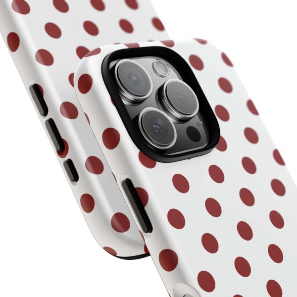 Cherry Red Polka dot Tough Case Phone Case for iPhone, Samsung, Google - Image 30