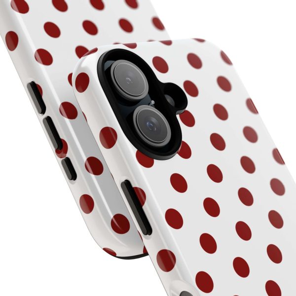 Cherry Red Polka dot Tough Case Phone Case for iPhone, Samsung, Google - Image 15