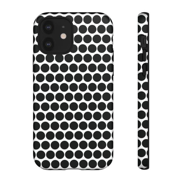 Cute Black White Polkadot Tough Case for iPhone, Samsung, Google - Image 10