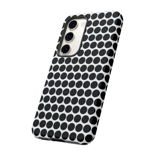 Cute Black White Polkadot Tough Case for iPhone, Samsung, Google - Image 88