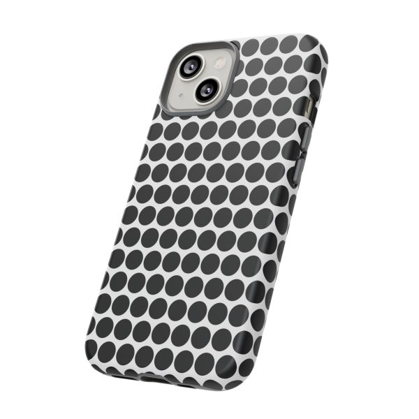 Cute Black White Polkadot Tough Case for iPhone, Samsung, Google - Image 80