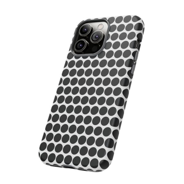 Cute Black White Polkadot Tough Case for iPhone, Samsung, Google - Image 86