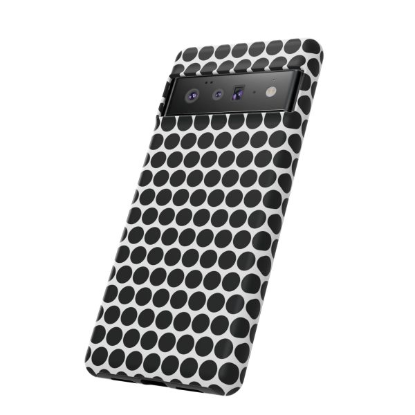 Cute Black White Polkadot Tough Case for iPhone, Samsung, Google - Image 96