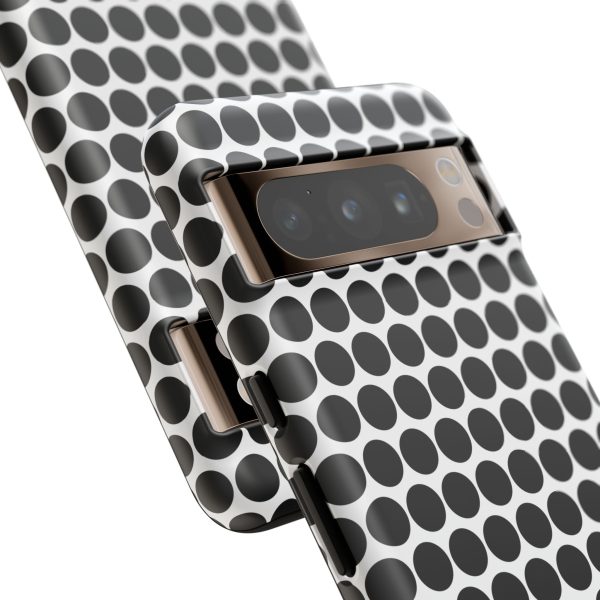 Cute Black White Polkadot Tough Case for iPhone, Samsung, Google - Image 104