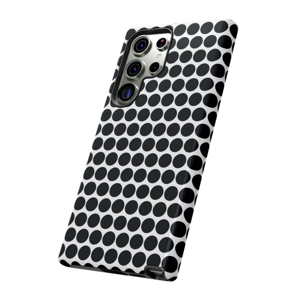 Cute Black White Polkadot Tough Case for iPhone, Samsung, Google - Image 91