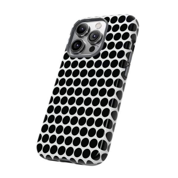 Cute Black White Polkadot Tough Case for iPhone, Samsung, Google - Image 81