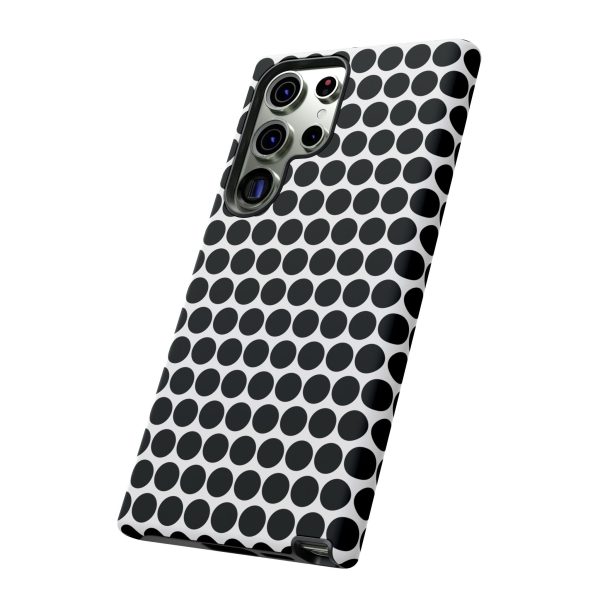 Cute Black White Polkadot Tough Case for iPhone, Samsung, Google - Image 92