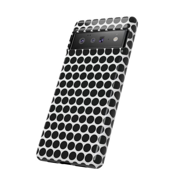 Cute Black White Polkadot Tough Case for iPhone, Samsung, Google - Image 95