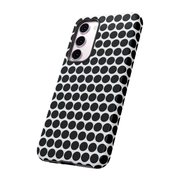 Cute Black White Polkadot Tough Case for iPhone, Samsung, Google - Image 89