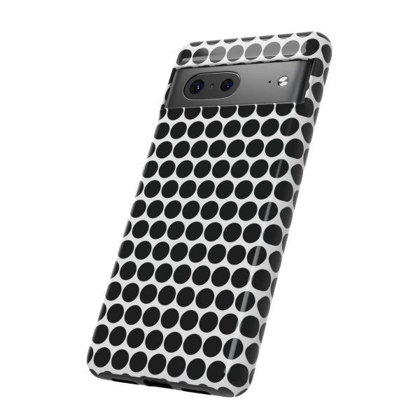 Cute Black White Polkadot Tough Case for iPhone, Samsung, Google - Image 93