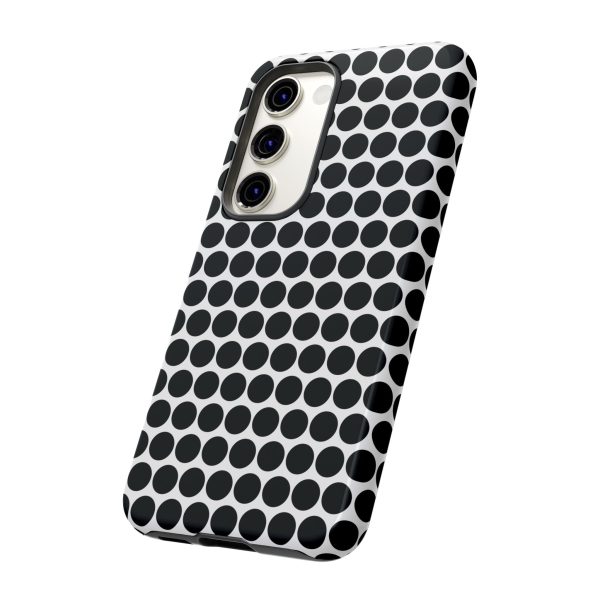 Cute Black White Polkadot Tough Case for iPhone, Samsung, Google - Image 87