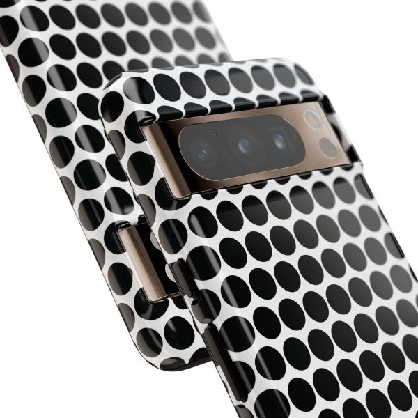 Cute Black White Polkadot Tough Case for iPhone, Samsung, Google - Image 103