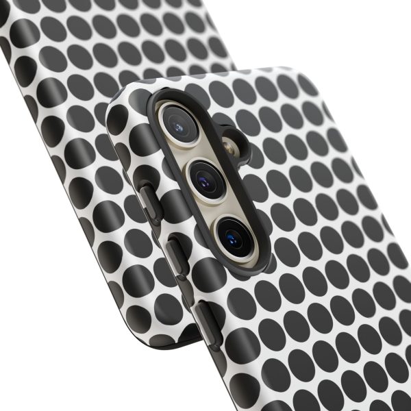 Cute Black White Polkadot Tough Case for iPhone, Samsung, Google - Image 98