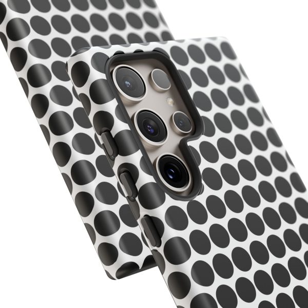 Cute Black White Polkadot Tough Case for iPhone, Samsung, Google - Image 102