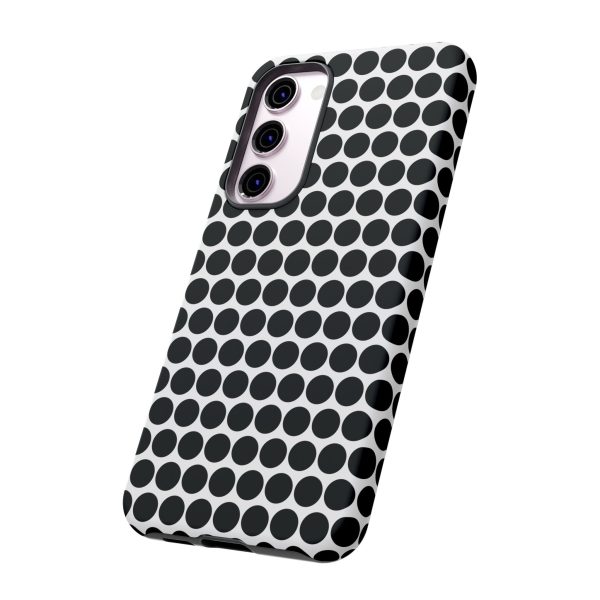 Cute Black White Polkadot Tough Case for iPhone, Samsung, Google - Image 90