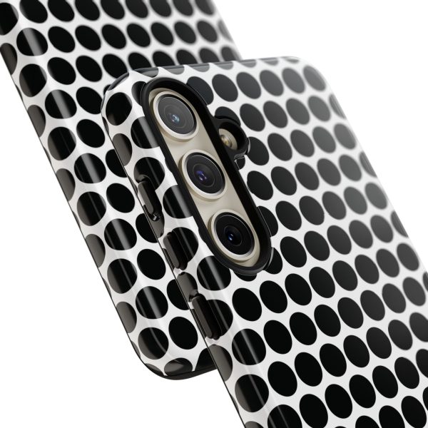 Cute Black White Polkadot Tough Case for iPhone, Samsung, Google - Image 99