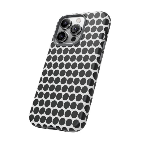 Cute Black White Polkadot Tough Case for iPhone, Samsung, Google - Image 82