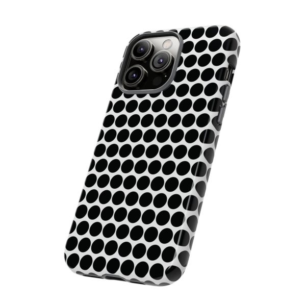 Cute Black White Polkadot Tough Case for iPhone, Samsung, Google - Image 85