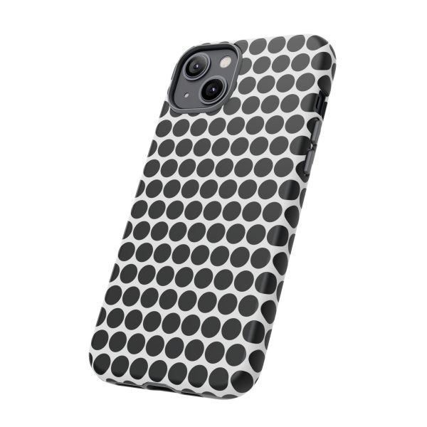 Cute Black White Polkadot Tough Case for iPhone, Samsung, Google - Image 84