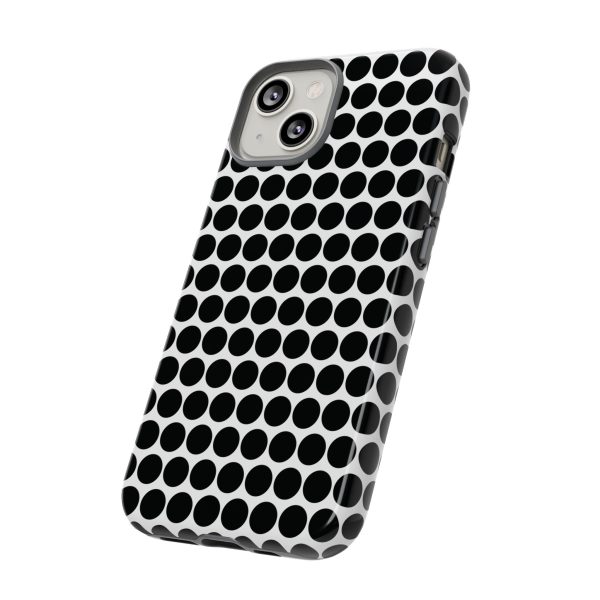 Cute Black White Polkadot Tough Case for iPhone, Samsung, Google - Image 79