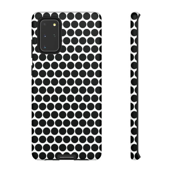 Cute Black White Polkadot Tough Case for iPhone, Samsung, Google - Image 6