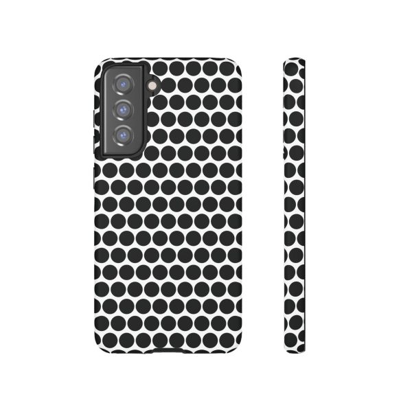 Cute Black White Polkadot Tough Case for iPhone, Samsung, Google - Image 36