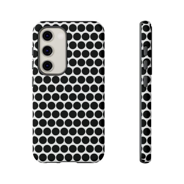 Cute Black White Polkadot Tough Case for iPhone, Samsung, Google - Image 52