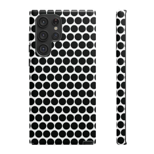 Cute Black White Polkadot Tough Case for iPhone, Samsung, Google - Image 41