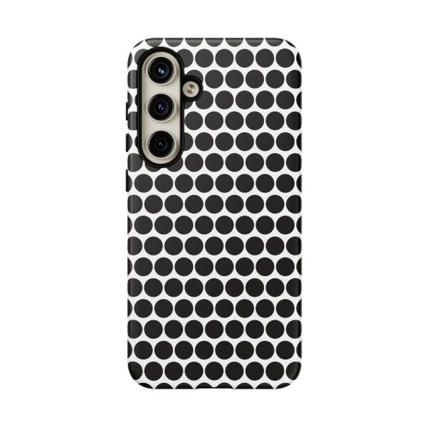 Cute Black White Polkadot Tough Case for iPhone, Samsung, Google - Image 72