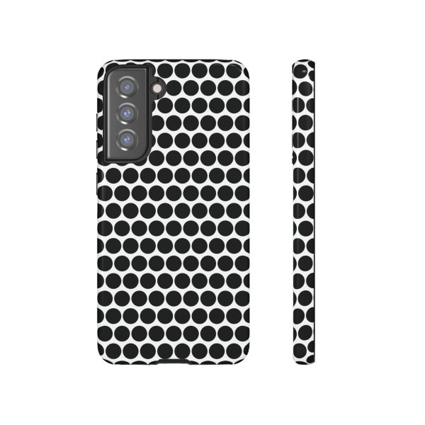 Cute Black White Polkadot Tough Case for iPhone, Samsung, Google - Image 35